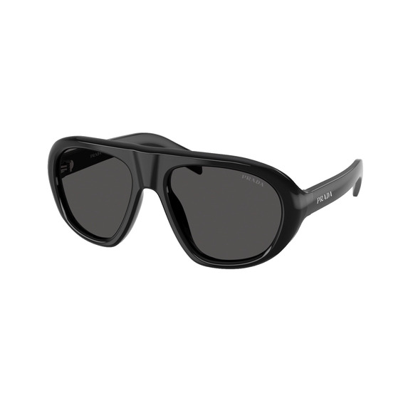 New PRADA Sunglasses PR C05S 16K08Z Black 2025 Collection Aviator Shield Mask - Picture 1 of 9